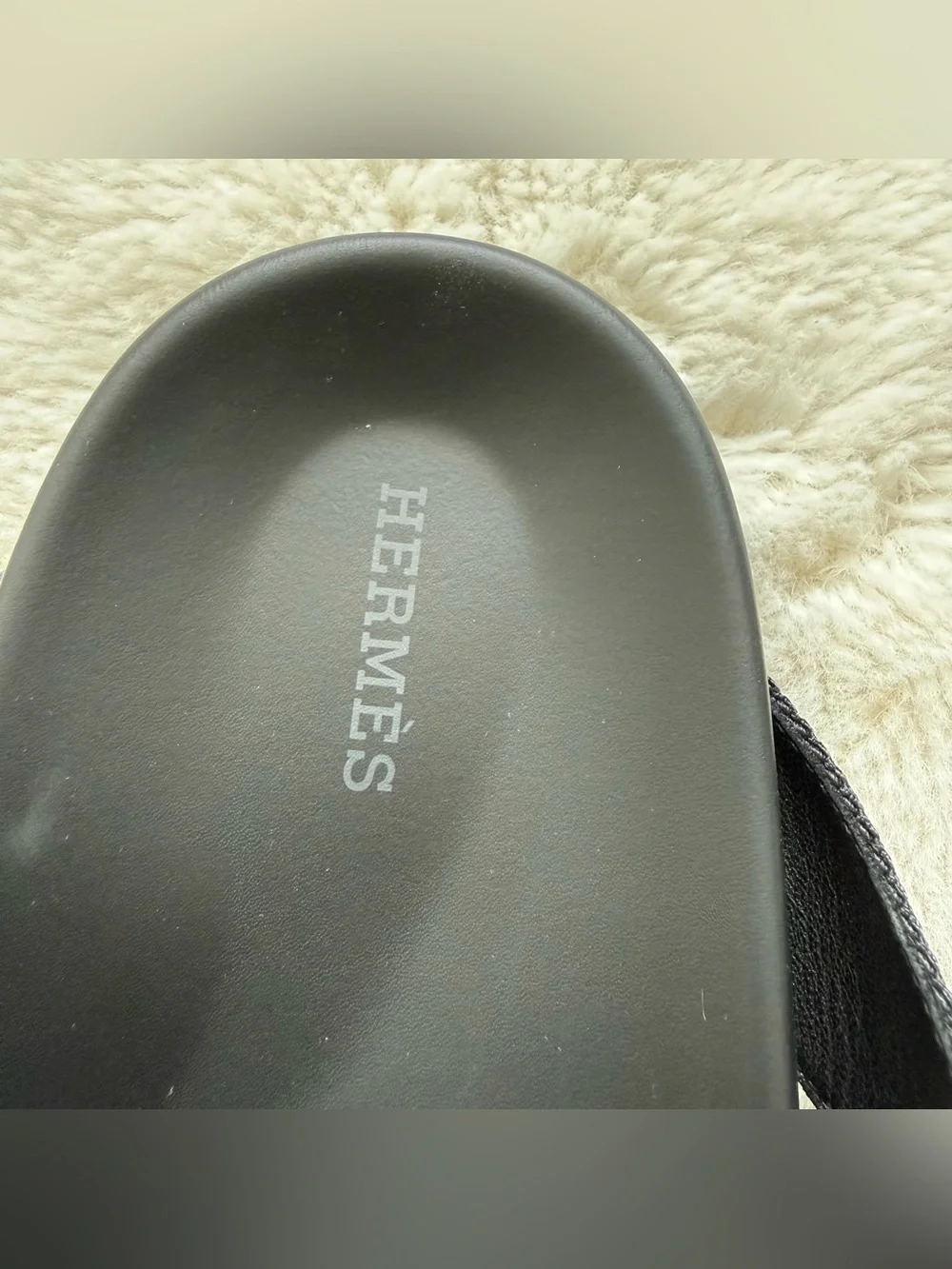 Hermes men Kazimir black  sandals size 45 EU Retail 1025$
